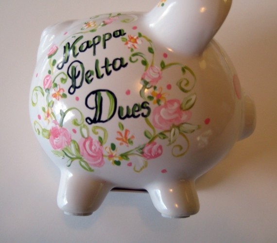 Photo Of Sorority Dues Piggy Bank